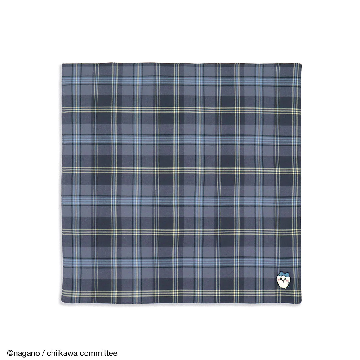 ちいかわ 布帛ハンカチ（タータンチェックC ブルー）