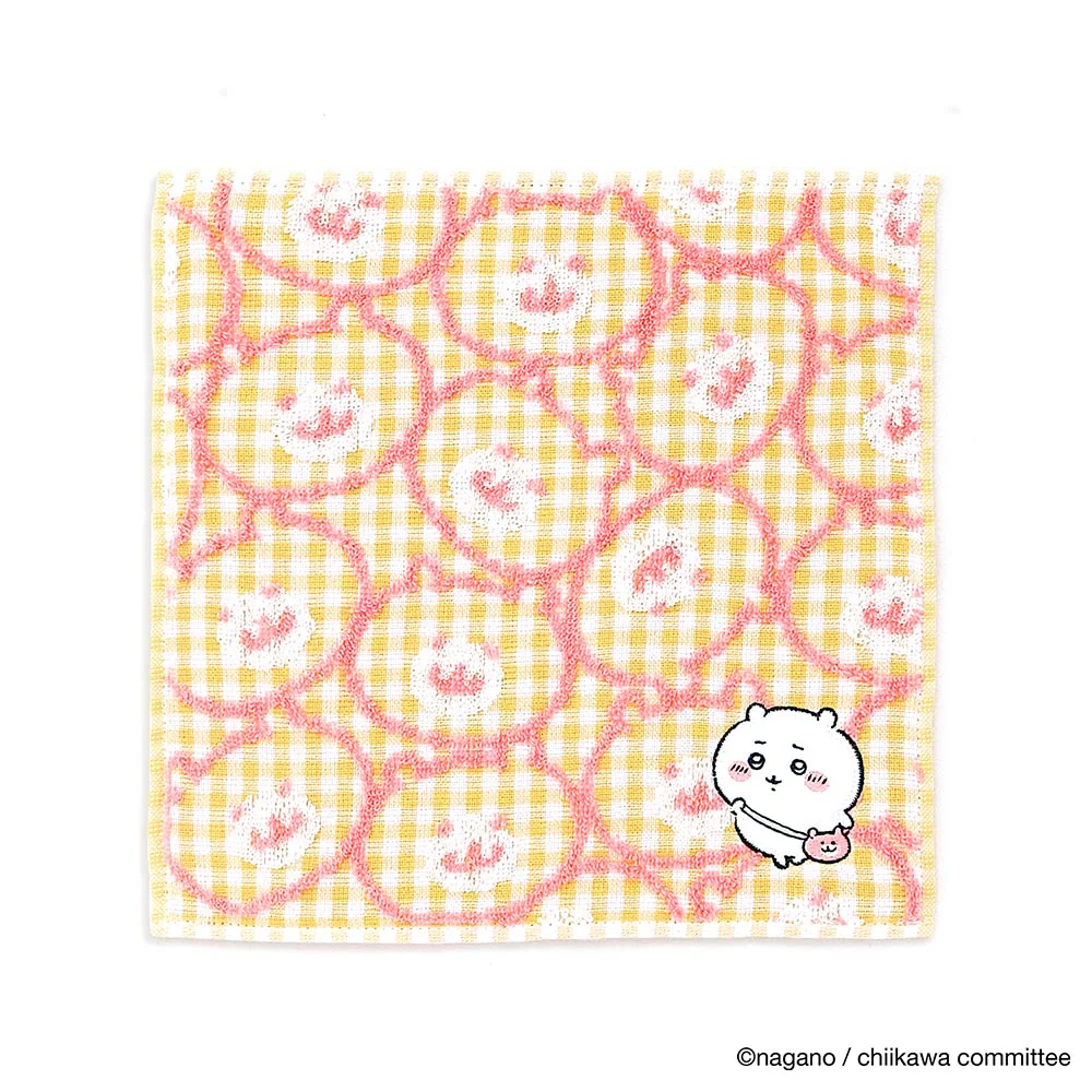 ちいかわ タオルハンカチ(ポシェット イエロー)
