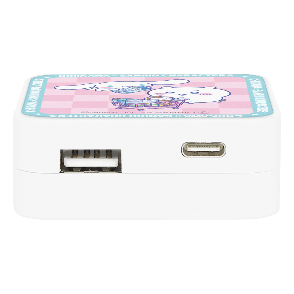 ちいかわ×サンリオキャラクターズ スーパーマーケットなUSB／USB Type-C ACアダプタ（ちいかわ＆シナモロール） - Image 4