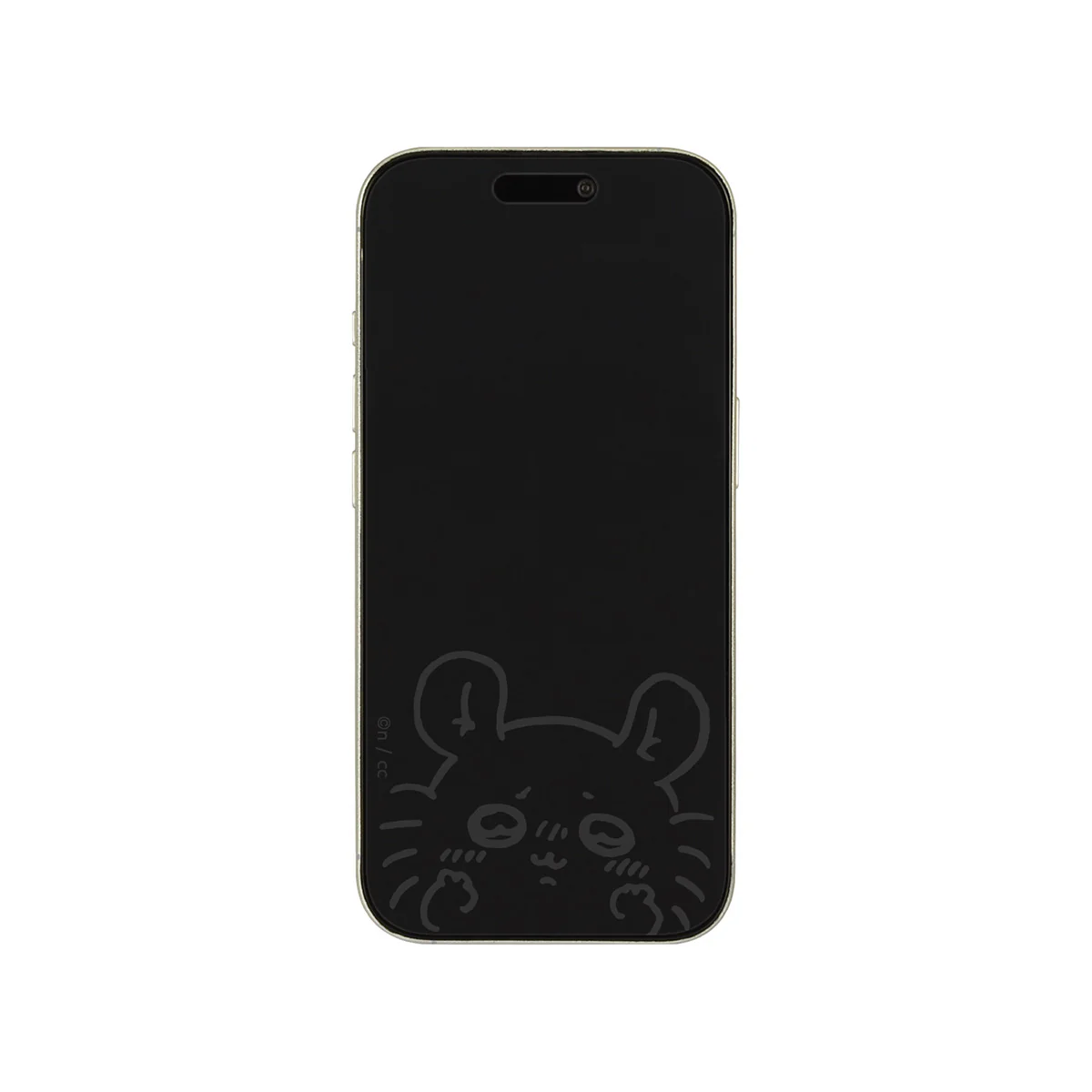 ちいかわ iPhone 16Pro対応 ガラススクリーンプロテクター(モモンガ)