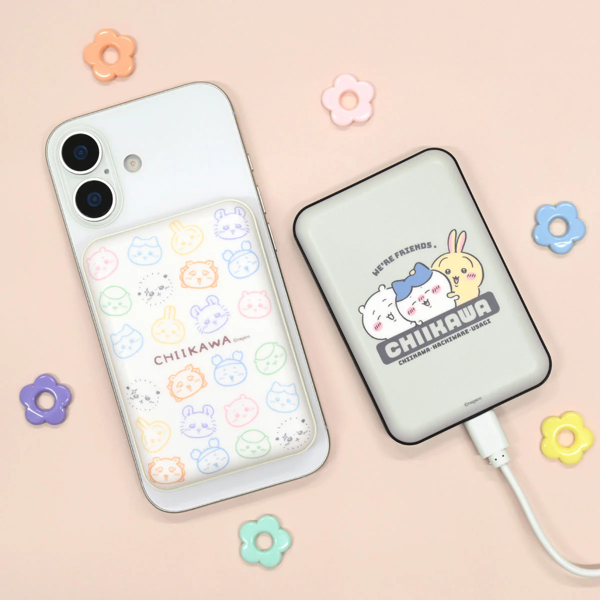 ちいかわ MagSafe対応 ワイヤレスリチウム充電器 5000mAh（フェイス） - Image 2