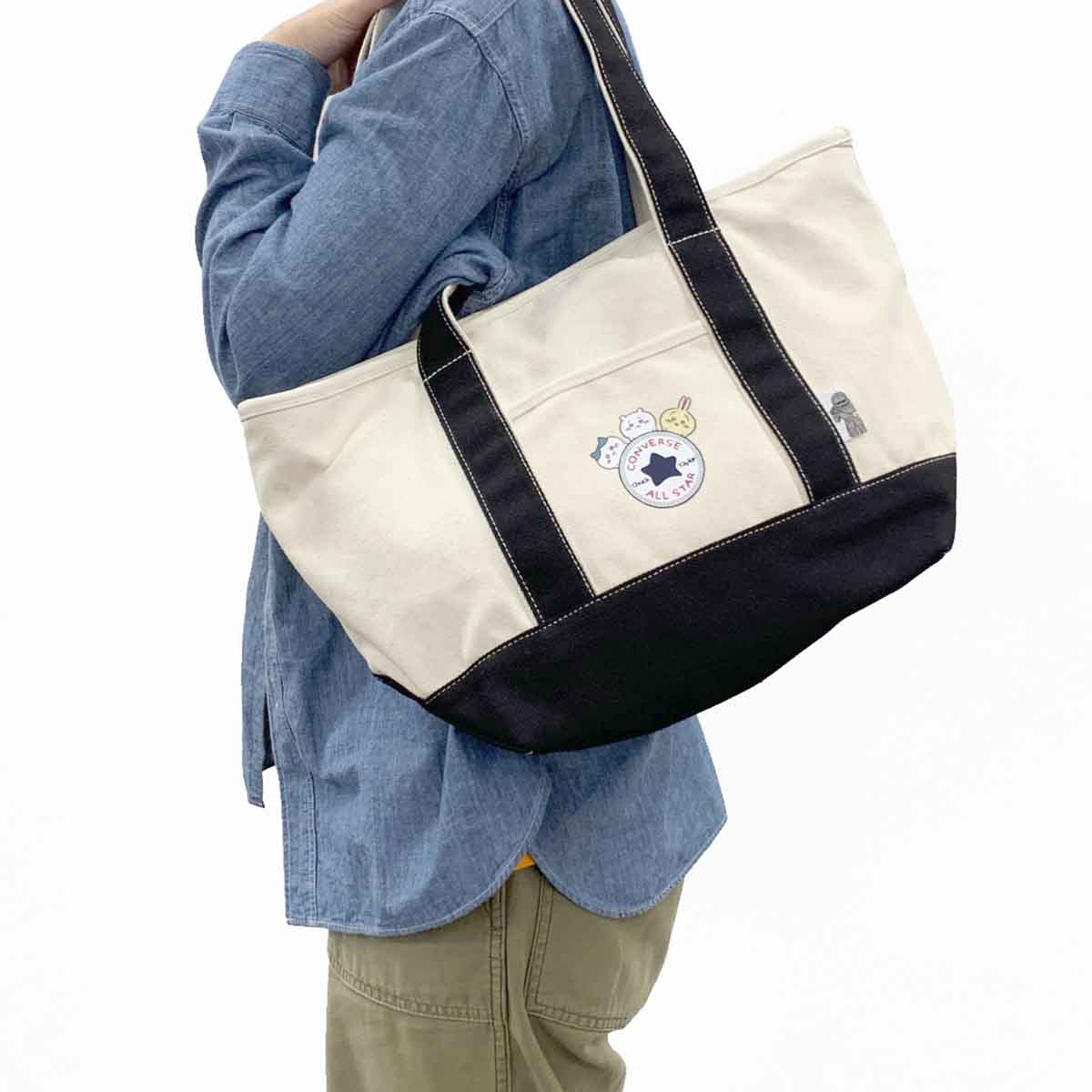 ちいかわ×コンバース キャンバストートバッグM（ブルーグレー） - Image 7