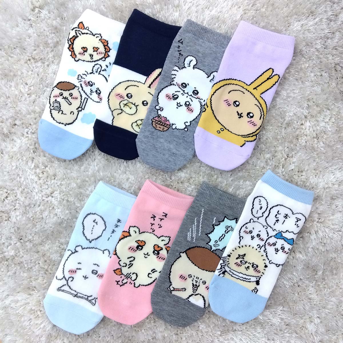 ちいかわ スニーカー丈ソックス(ちいかわ寝起き) キッズ用 - Image 2