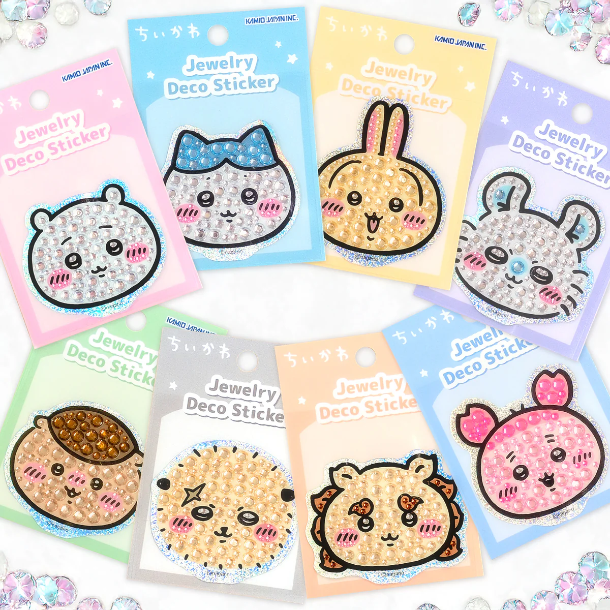 ちいかわ ジュエリーデコステッカー（ハチワレ） - Image 2