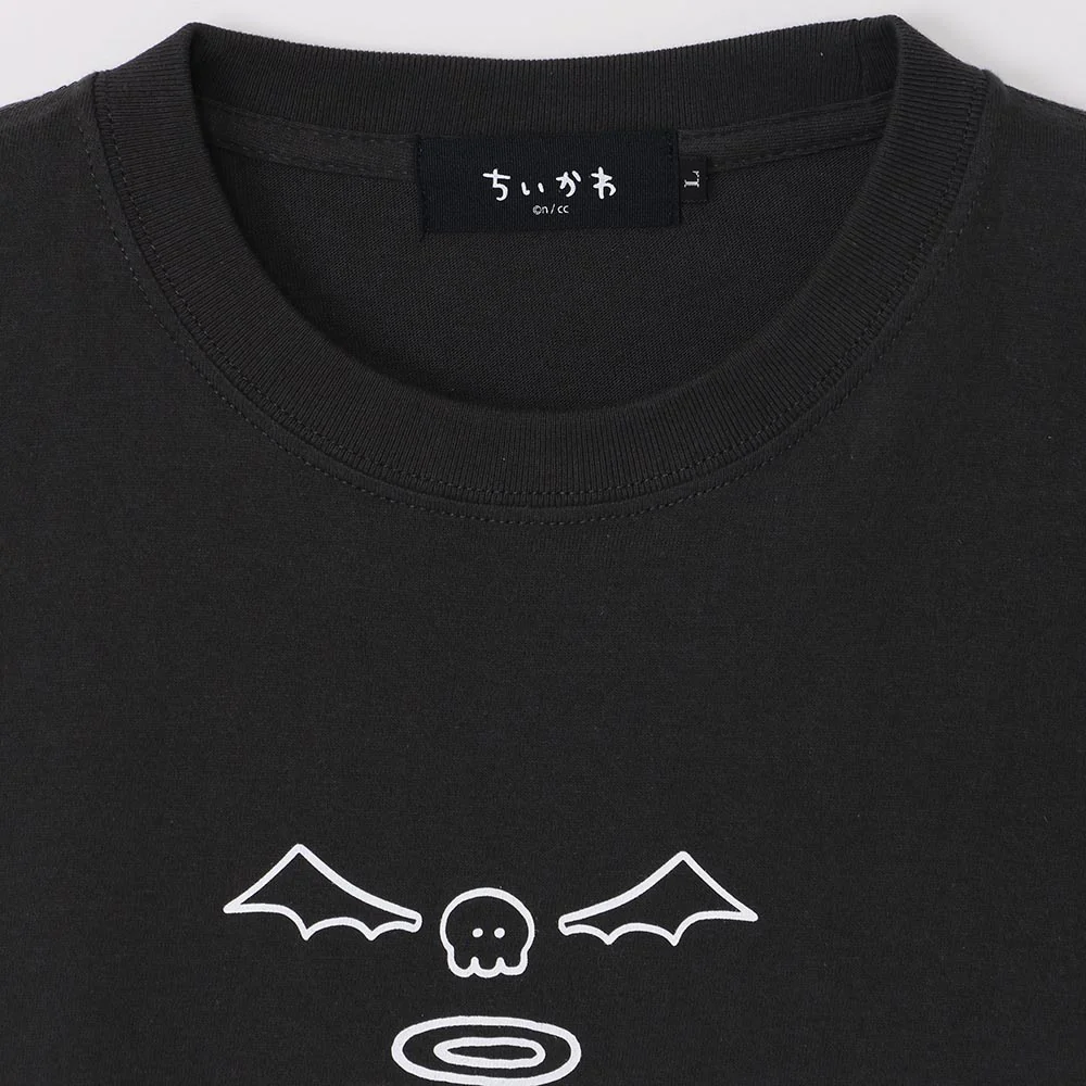 ちいかわ てんし♡あくま Tシャツ(堕天使なハチワレ スミ) - Image 3