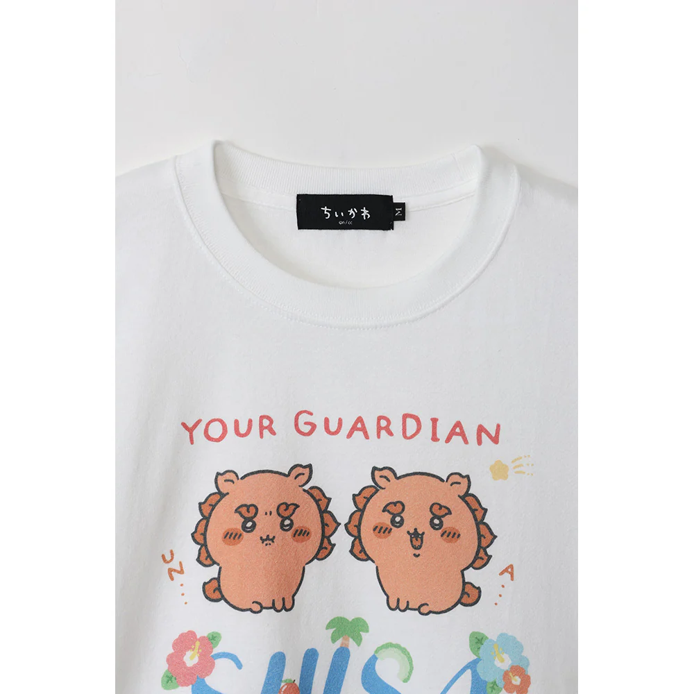 ちいかわ シーサー祭り!!! Tシャツ GUARDIAN SHISA ホワイト - Image 2