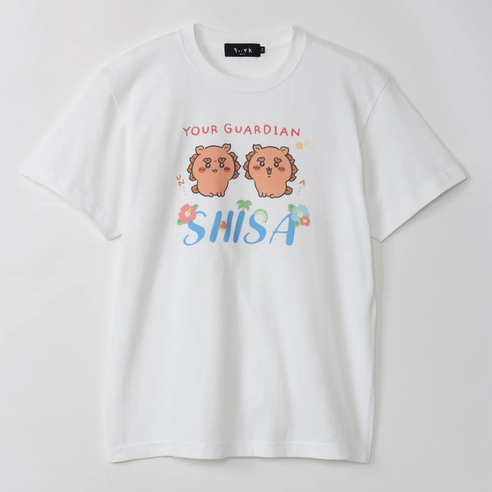 ちいかわ シーサー祭り!!! Tシャツ GUARDIAN SHISA ホワイト - Image 4