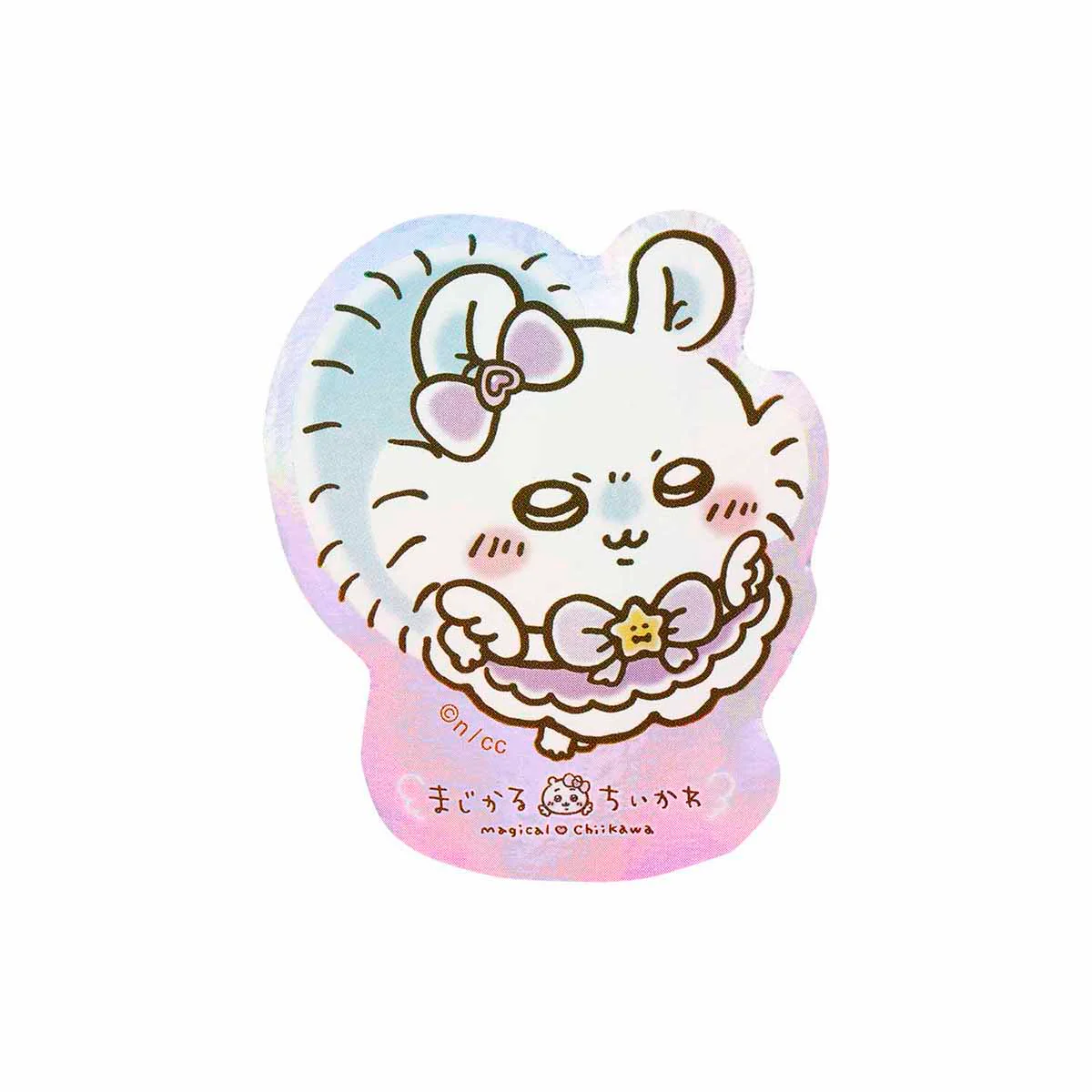 ちいかわ まじかるちいかわ スマホに貼れるサイズのホログラムステッカー（モモンガ） - Image 3