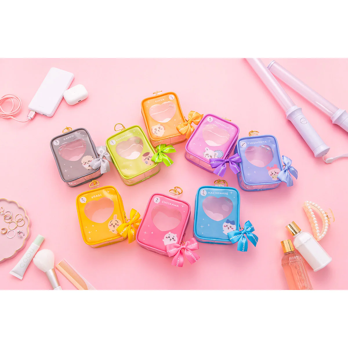 ちいかわ マスコットも入る！クリアポーチ（ハチワレ） - Image 2