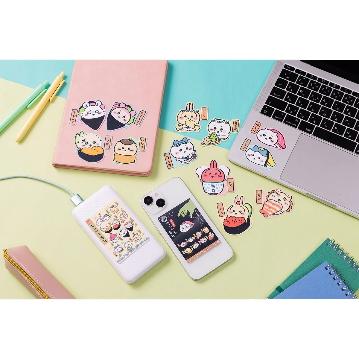 ちいかわ ちいかわ寿司 スマホに貼れるサイズのステッカー(モモンガ ネギトロ) - Image 2