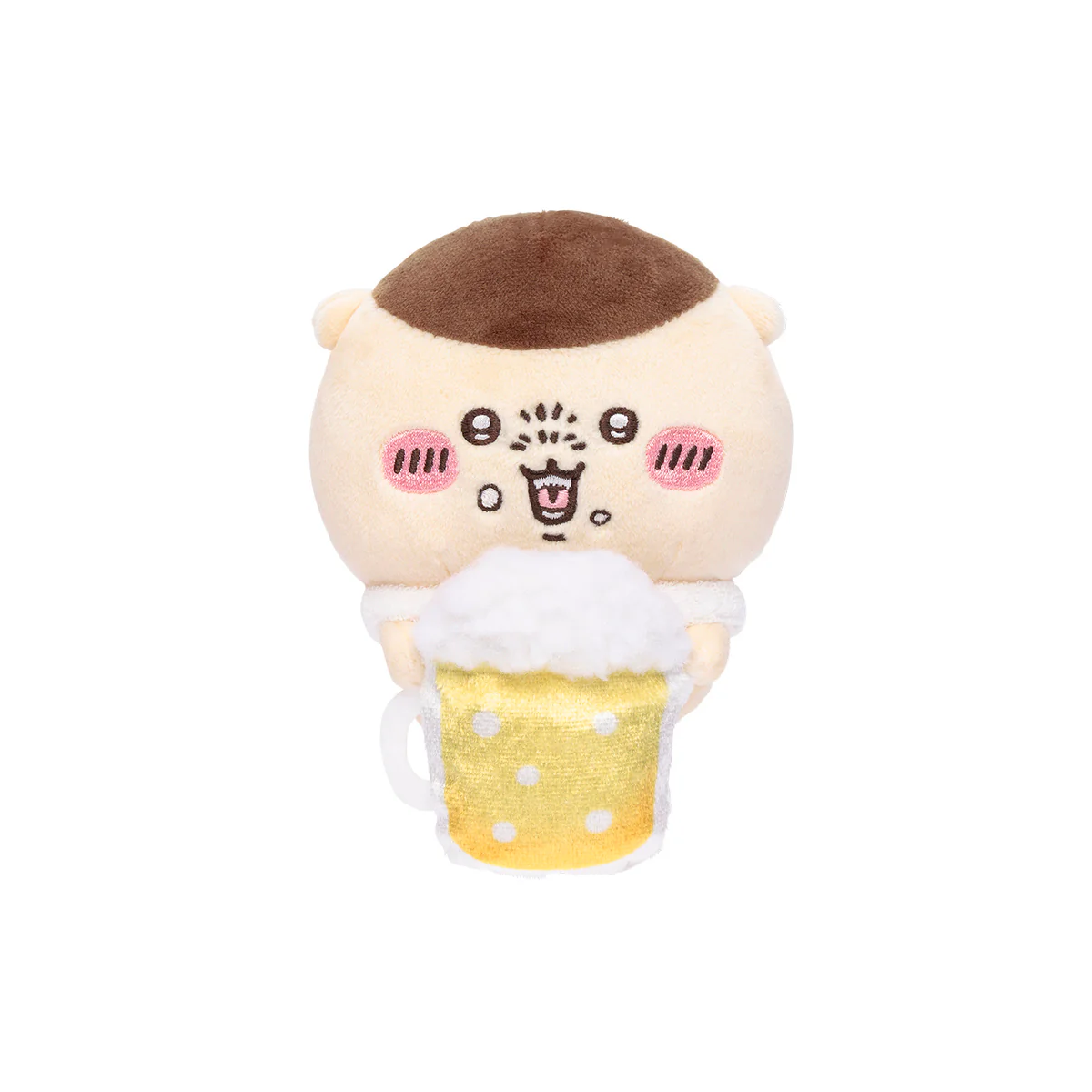 ちいかわ デスクトップから見守るひっかけぬいぐるみ(ビールを飲むくりまんじゅう) - Image 6