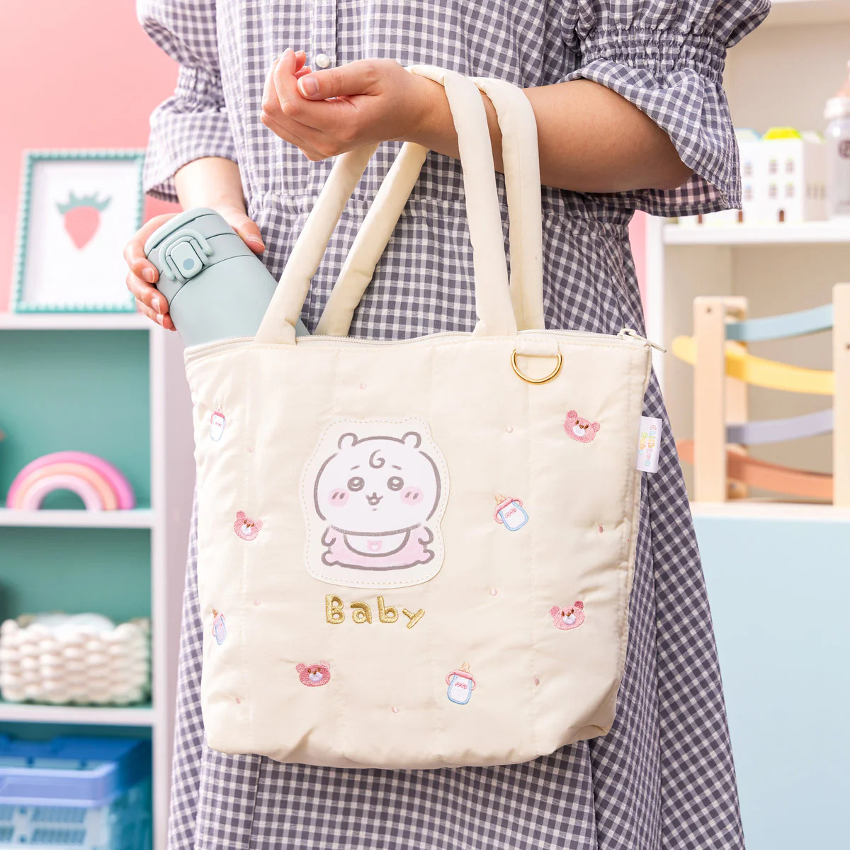 ちいかわ Chiikawa Baby キルティングトートバッグ(うさぎ) - Image 3