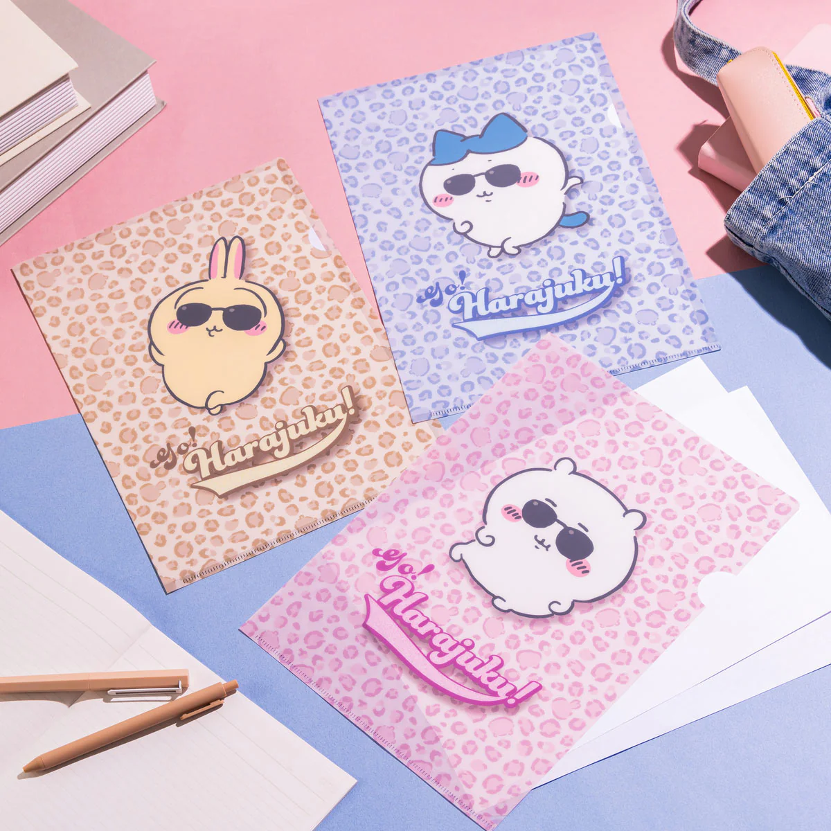 ちいかわ Go!HARAJUKU クリアファイル（リボン モモンガ） - Image 3