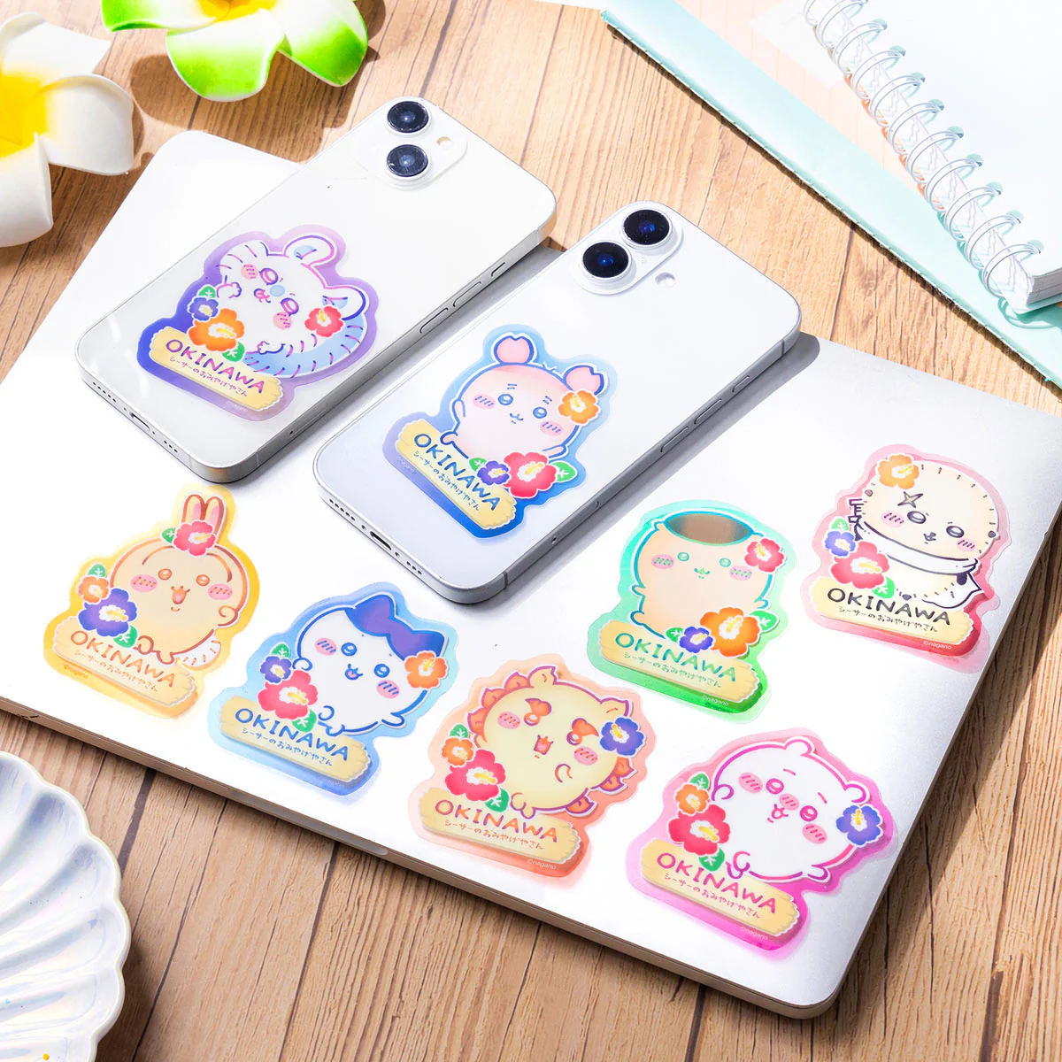 ちいかわ シーサーのおみやげやさん スマホに貼れるサイズのクリアステッカー(うさぎ) - Image 2