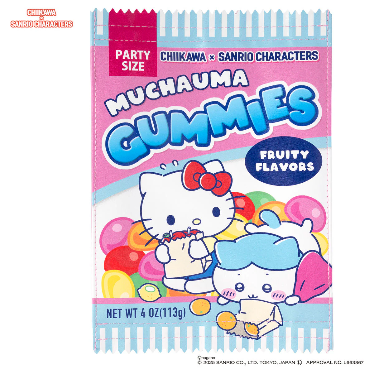 ちいかわ×サンリオキャラクターズ スーパーマーケットなスナックポーチ(ハチワレとハローキティ)