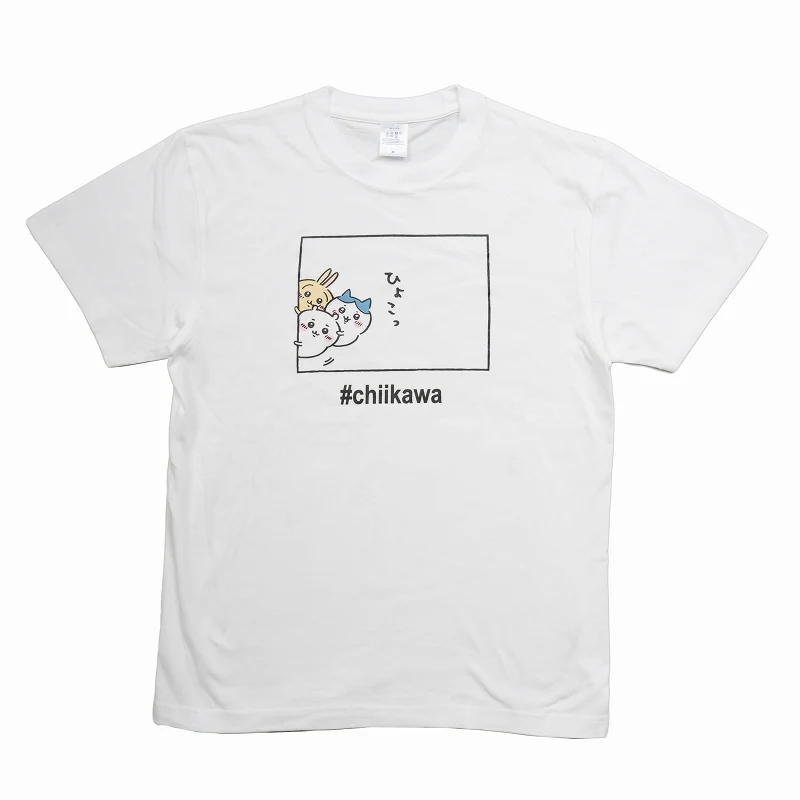 ちいかわ ひょこっ Tシャツ ホワイト - Image 2