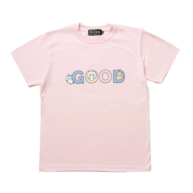 ちいかわ GOOD Tシャツ(ベビーピンク) - Image 2
