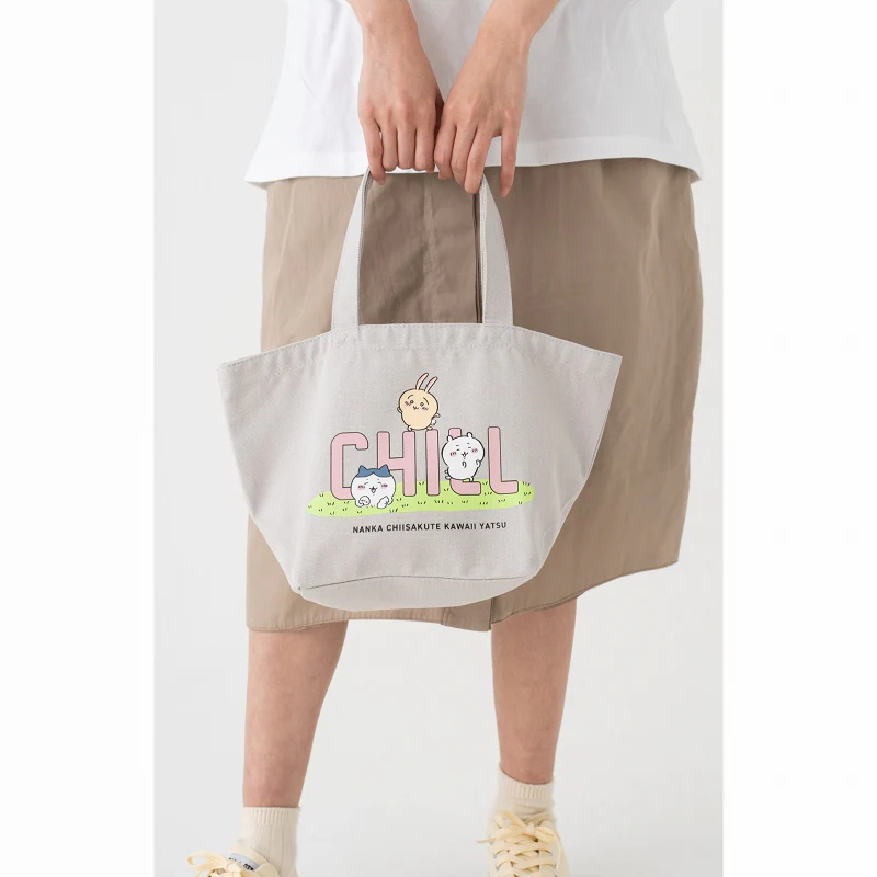 ちいかわ ランチトートバック CHILL(ライトグレー) - Image 4