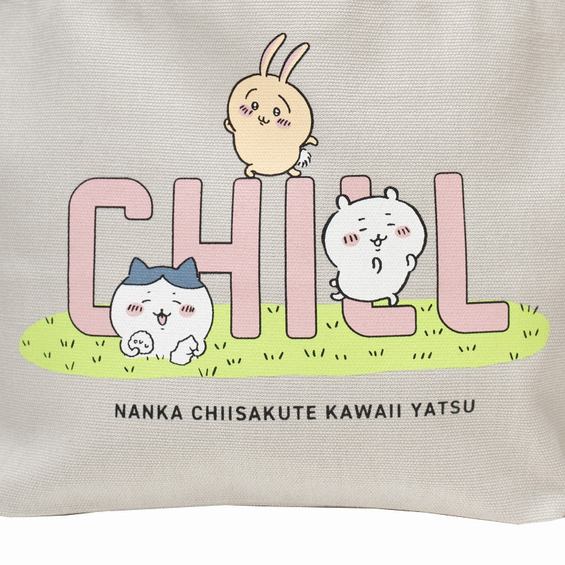 ちいかわ ランチトートバック CHILL(ライトグレー) - Image 8