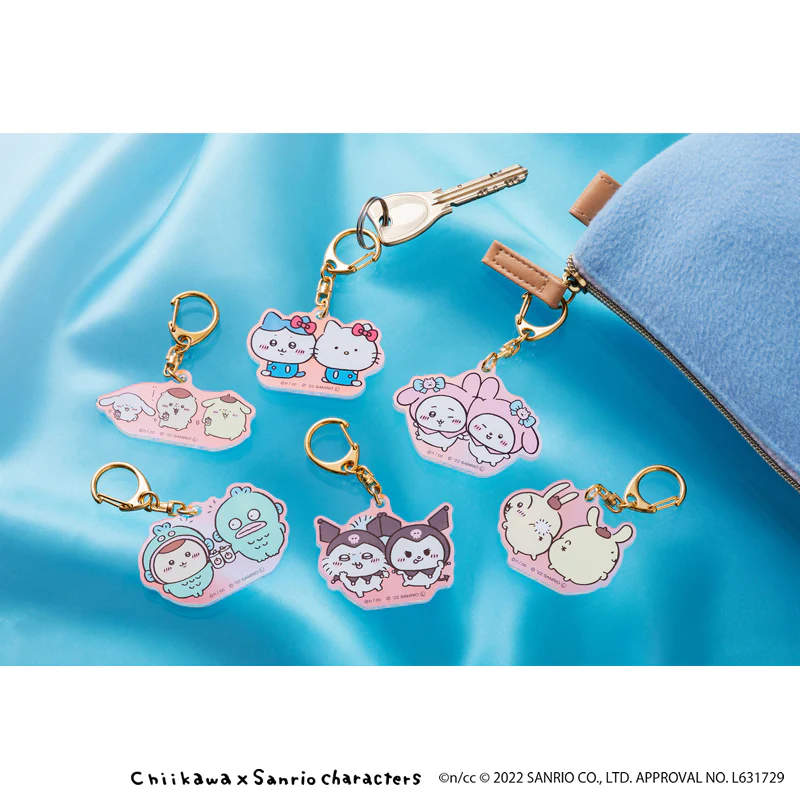 ちいかわ×サンリオキャラクターズ オーロラアクリルキーホルダー（ハーッ） - Image 2