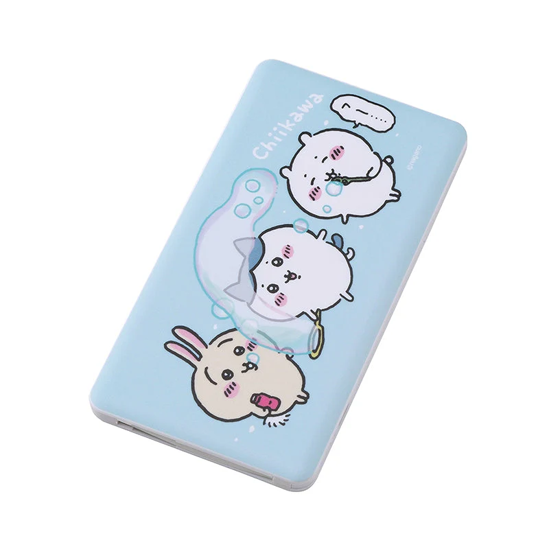 ちいかわ 4000mAh USB出力 リチウムイオンポリマー充電器 2.1A(シャボン玉)