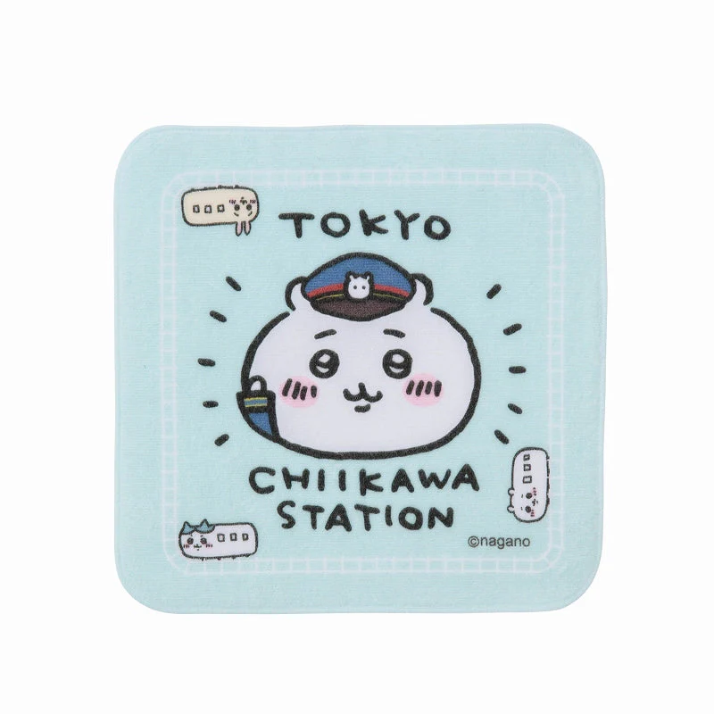 ちいかわステーション ハンドタオル（ブルー）