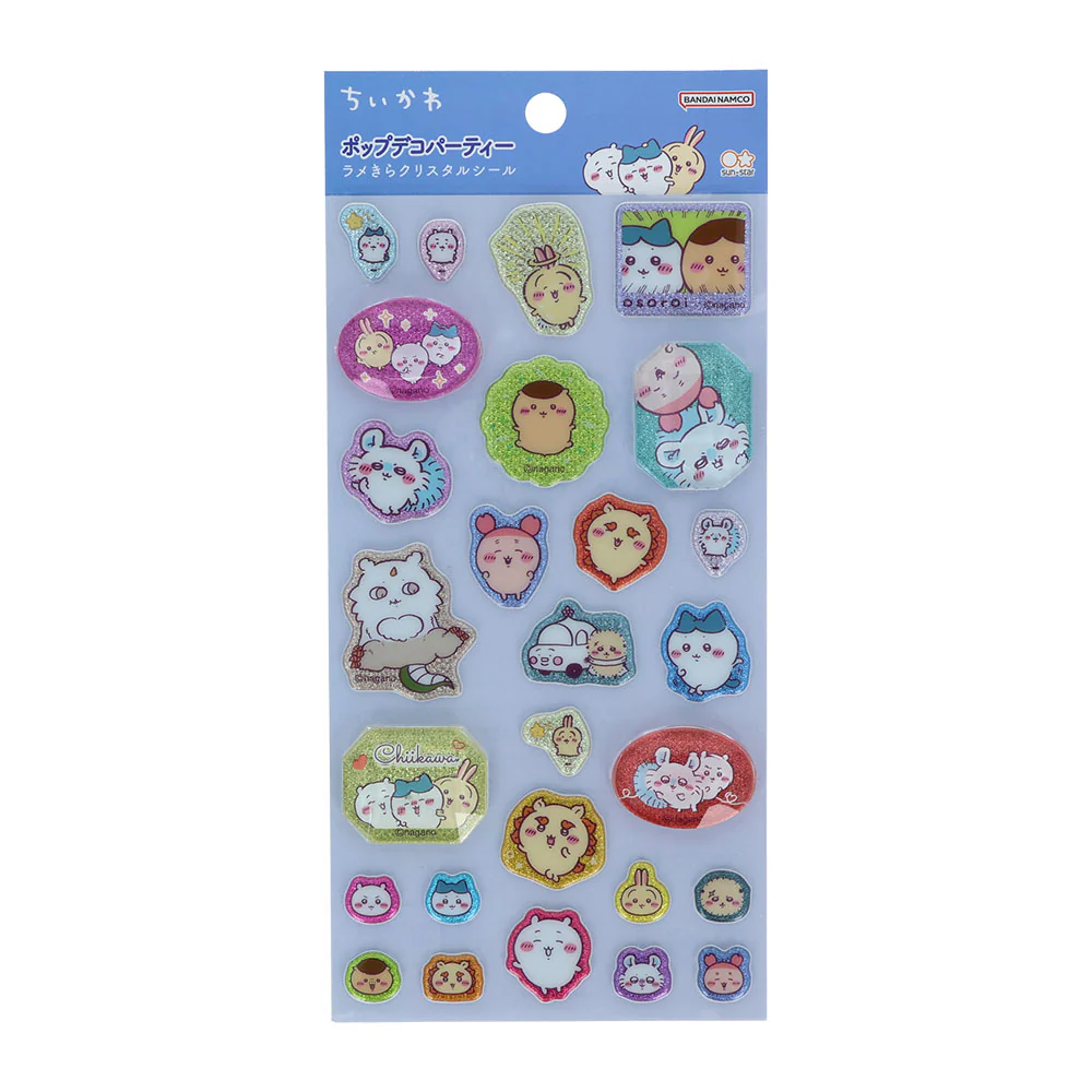 ちいかわ ラメきらクリスタルシール(みんな)【クレジットカード決済限定商品】 - Image 3