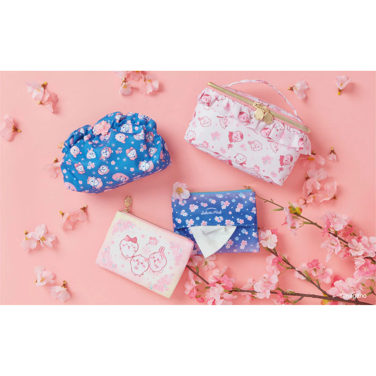 ちいかわ ダイカットクリアファイル5P(Sakura Pink・サクラ) - Image 4