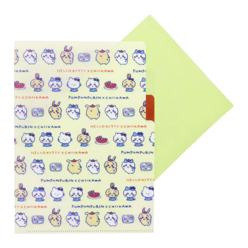 ちいかわ×サンリオキャラクターズ クリアファイルA5 3P(クリーム) - Image 3