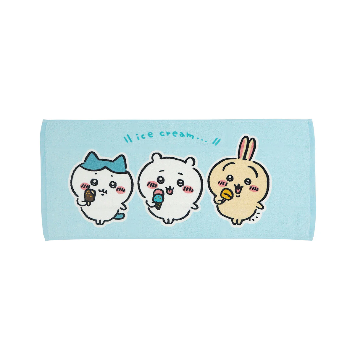 ちいかわ フェイスタオル2P BL(アイス)