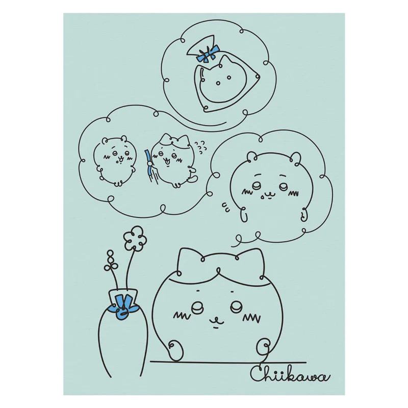ちいかわ ファブリックポスターM リボン - Image 2