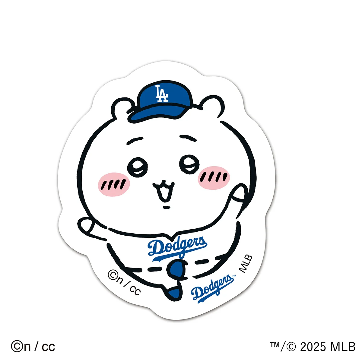 ちいかわ×MLB TOKYO SERIES ダイカットステッカー①ちいかわ(ドジャース)