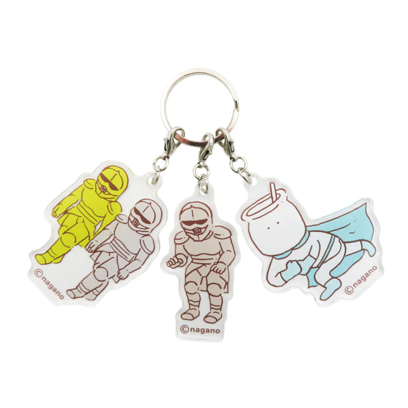 ちいかわ 3連アクリルキーホルダー（鎧さんたち） - Image 2