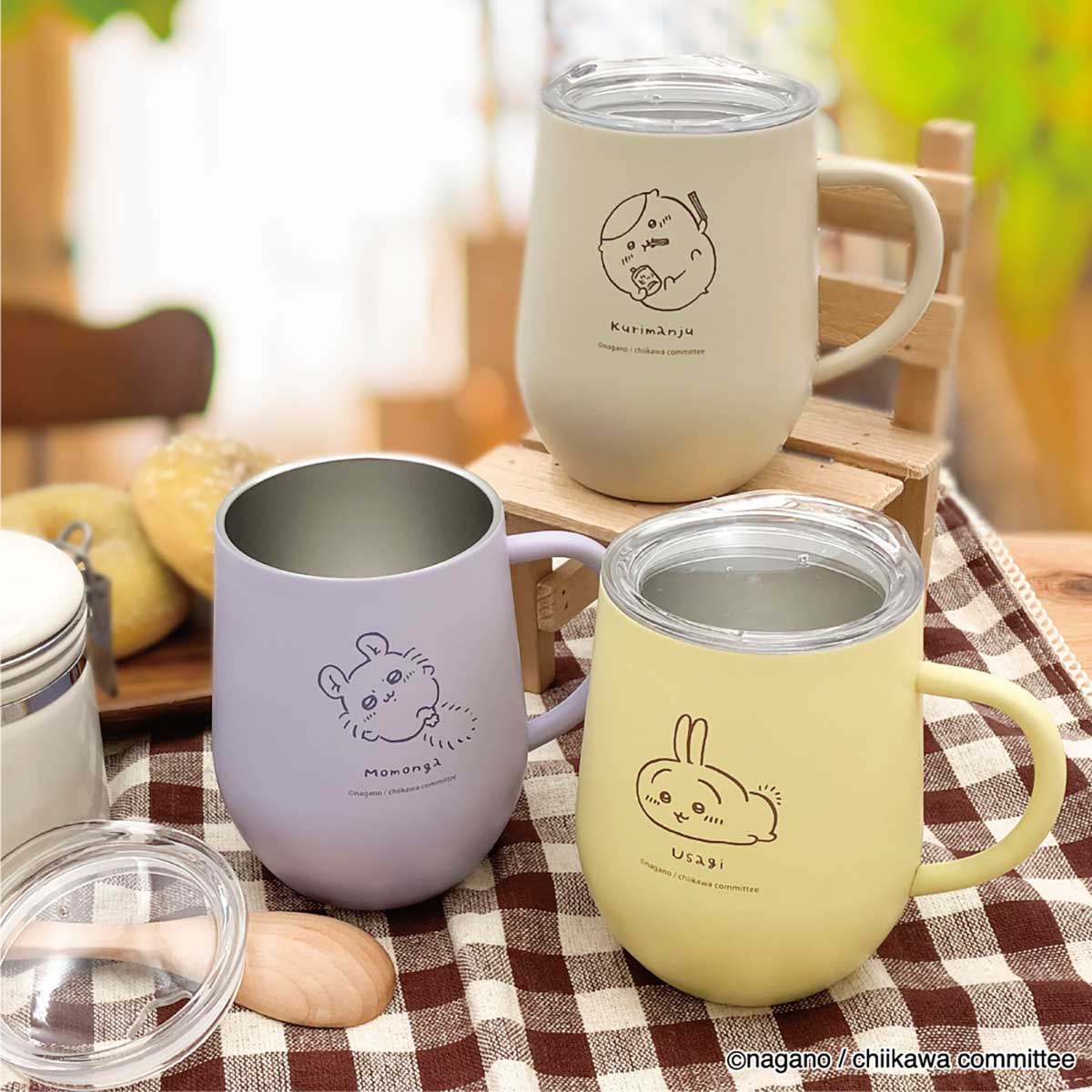 ちいかわ 蓋つきステンレスマグ（ごろん モモンガ） - Image 2