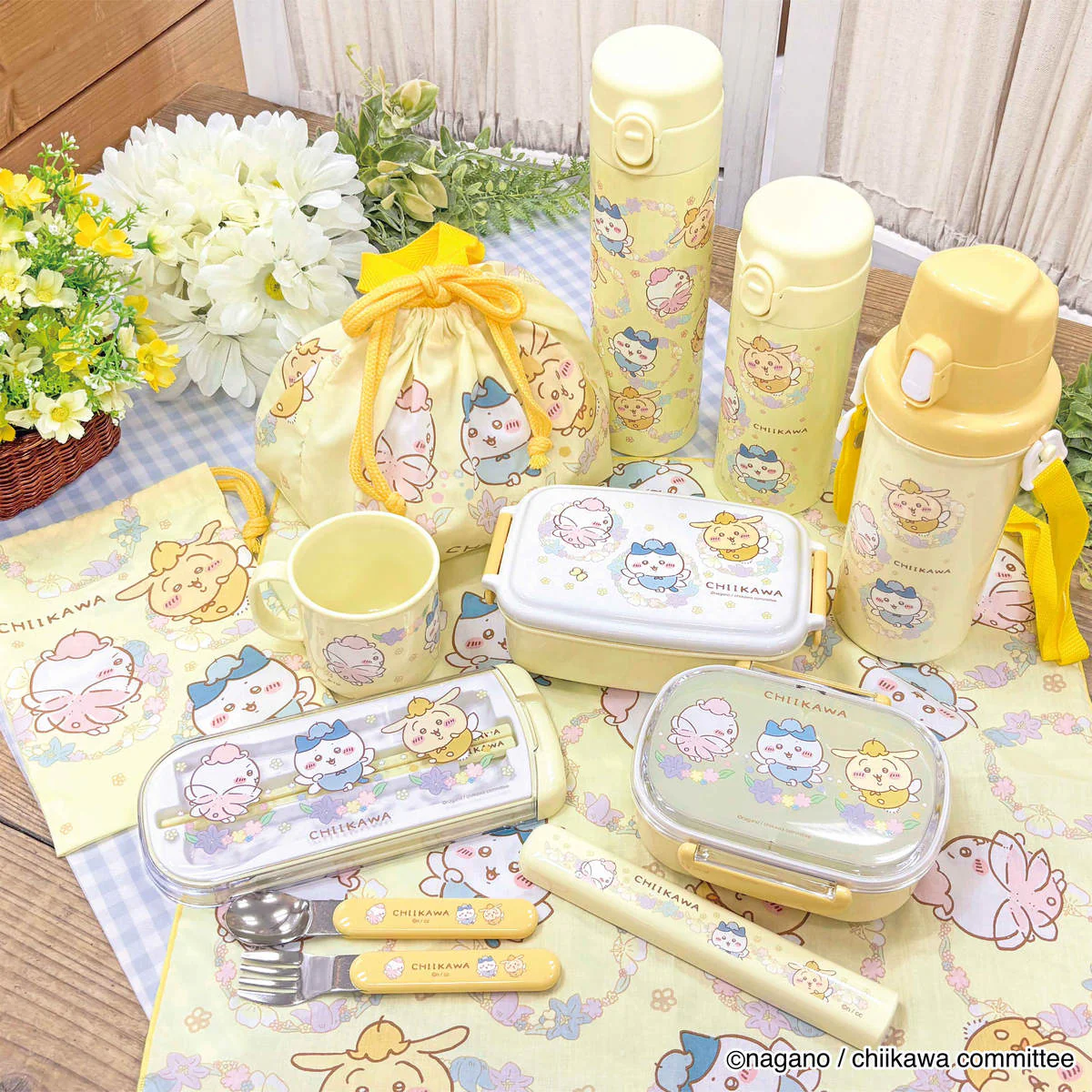 ちいかわ ワンタッチステンレスボトル 500ml（フェアリーフラワー） - Image 3