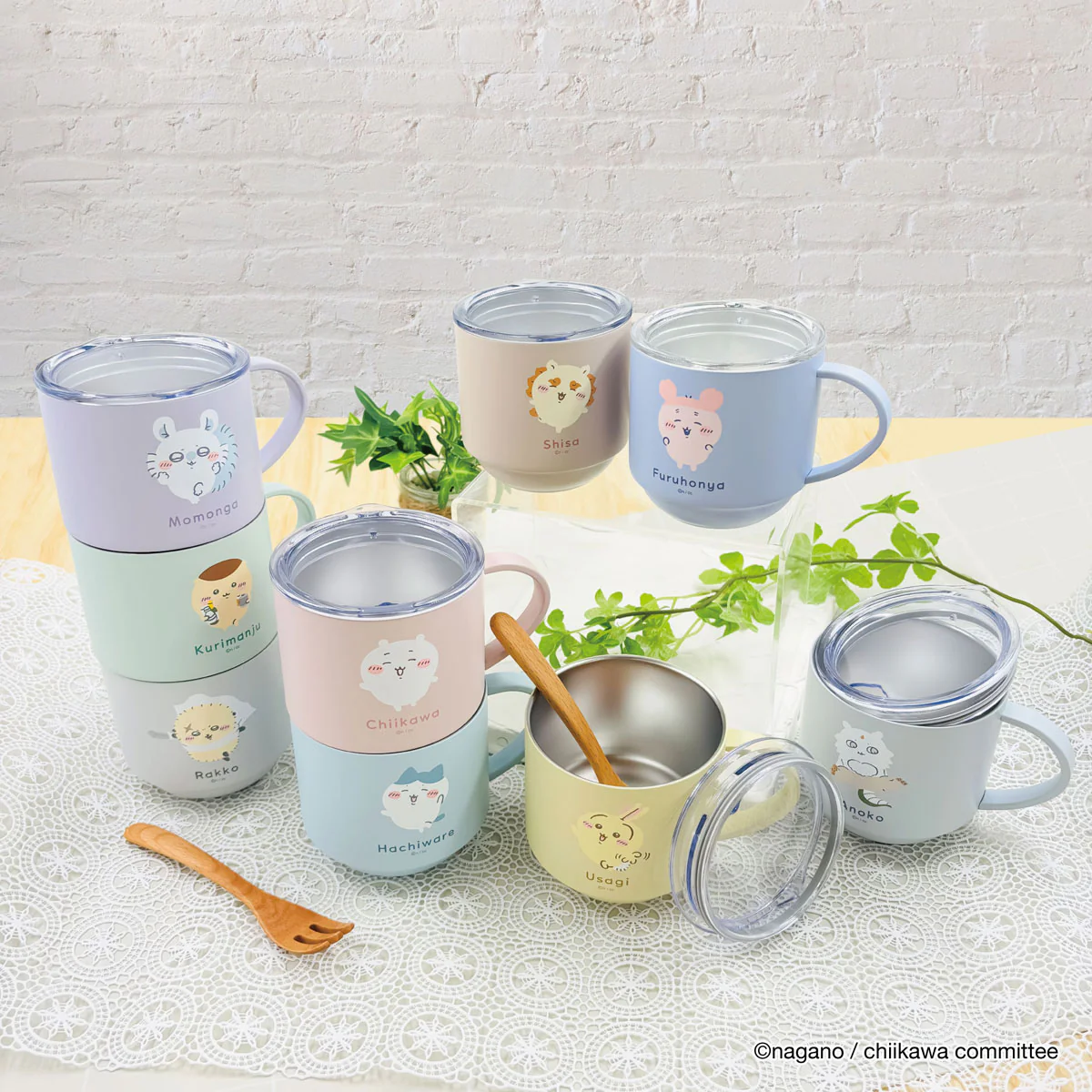 ちいかわ スタッキング蓋つきステンレスマグ（ちいかわ） - Image 2